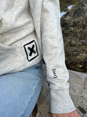 Sudadera gris BonBon Reich (logo detrás)