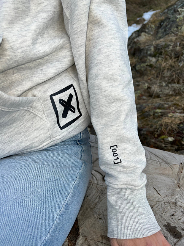 Sudadera gris BonBon Reich (logo detrás)
