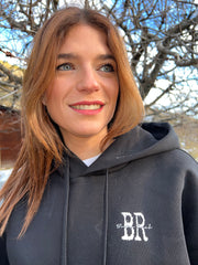 Sudadera negra BonBon Reich (logo en la manga)