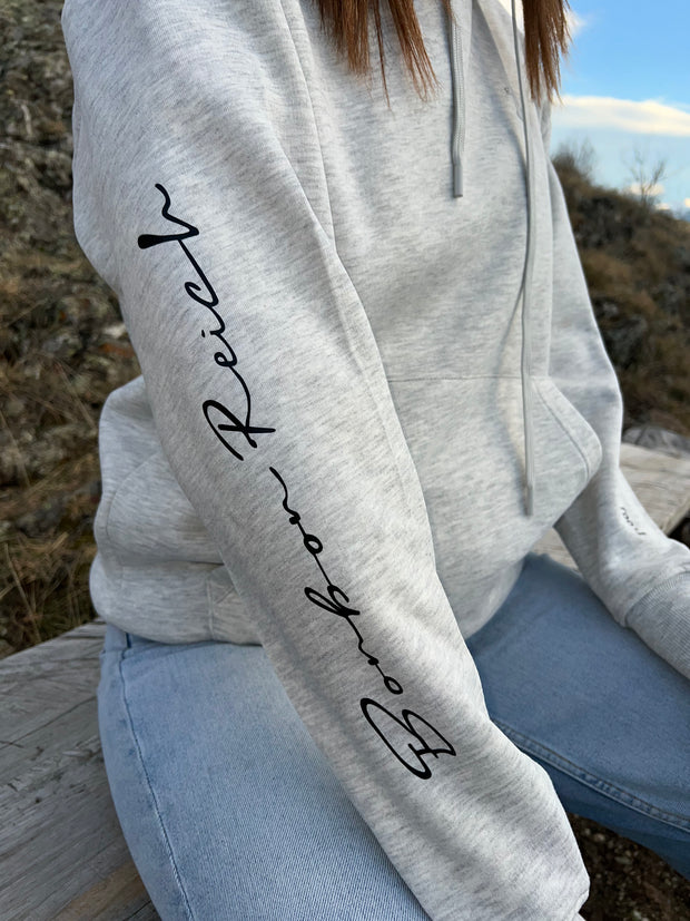 Sudadera gris BonBon Reich (logo en la manga)