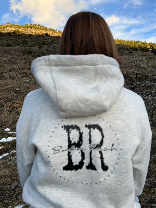Sudadera gris BonBon Reich (logo detrás)