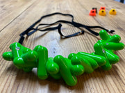 Collar sweets en color verde fluor