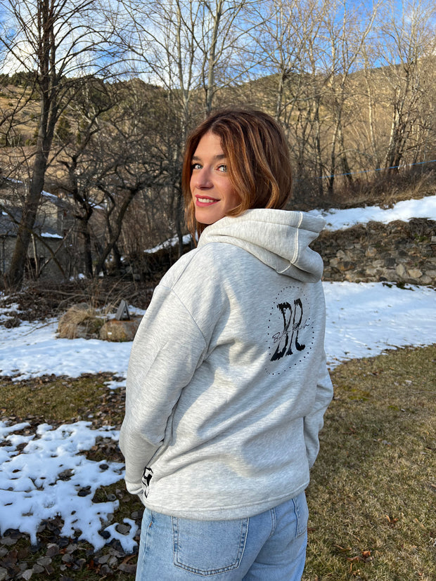 Sudadera gris BonBon Reich (logo detrás)
