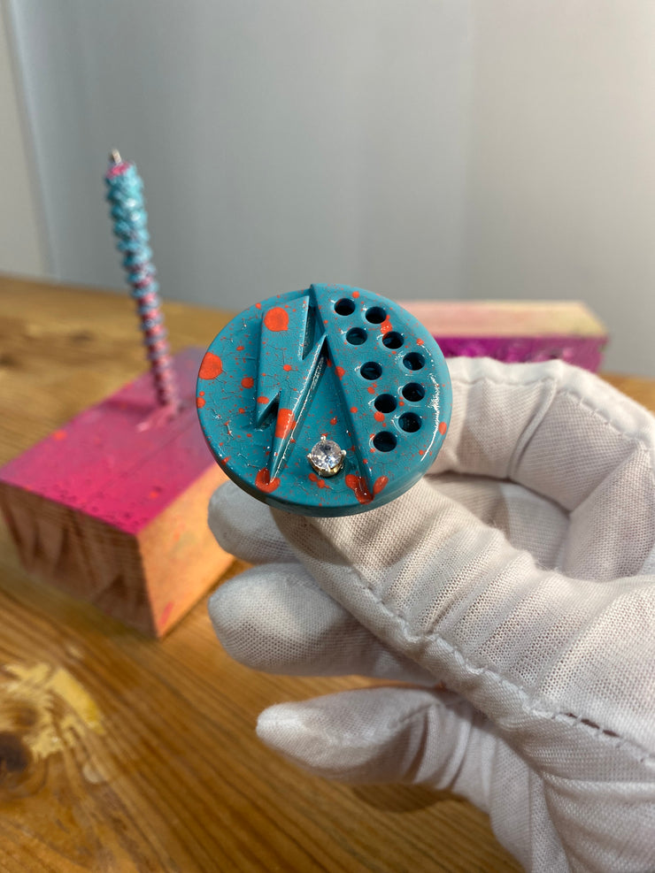 Anillo Bowie azul