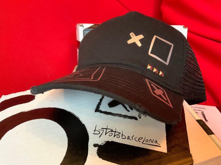 Gorra Destroyed Blanca