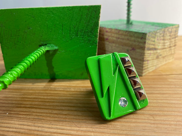Anillo Bowie verde