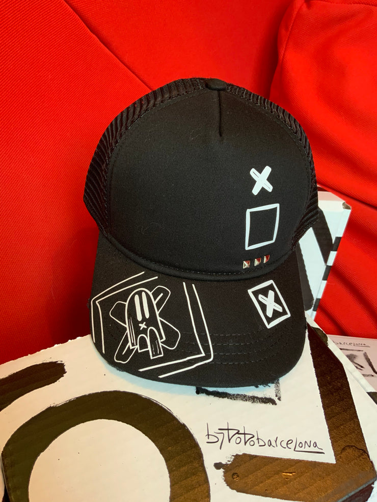 Gorra Destroyed Blanca