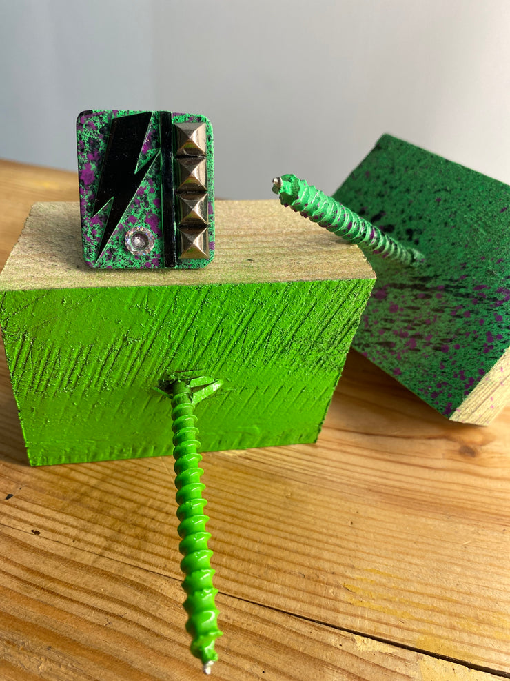 Anillo Bowie verde