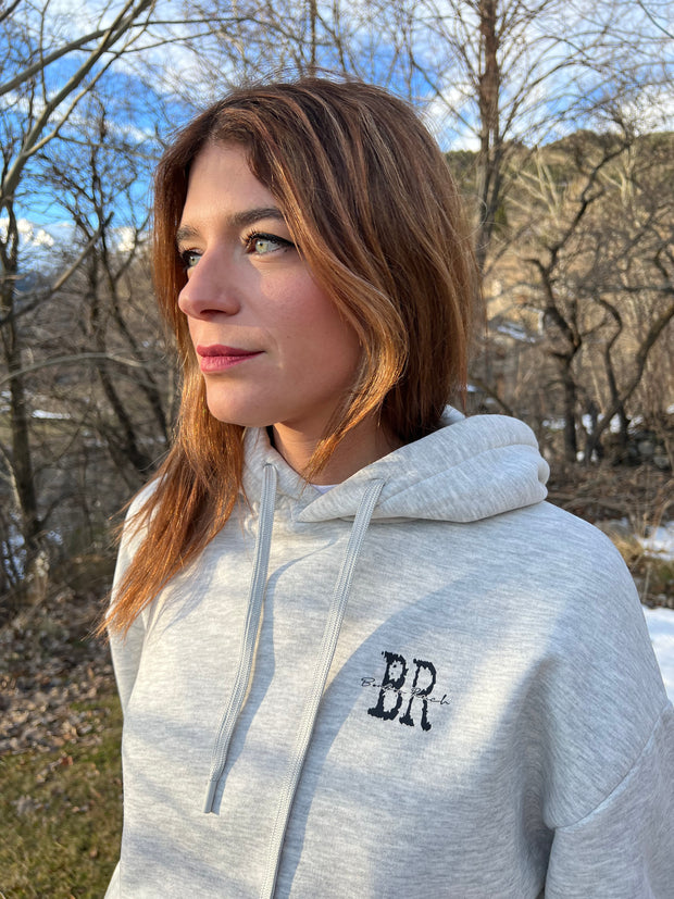 Sudadera gris BonBon Reich (logo en la manga)