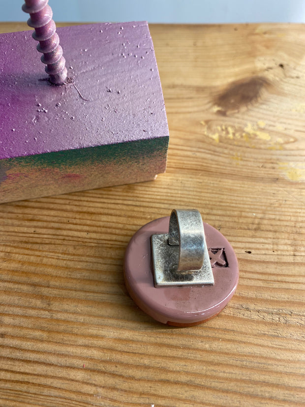 Pata de gallo con madera arbol rosa